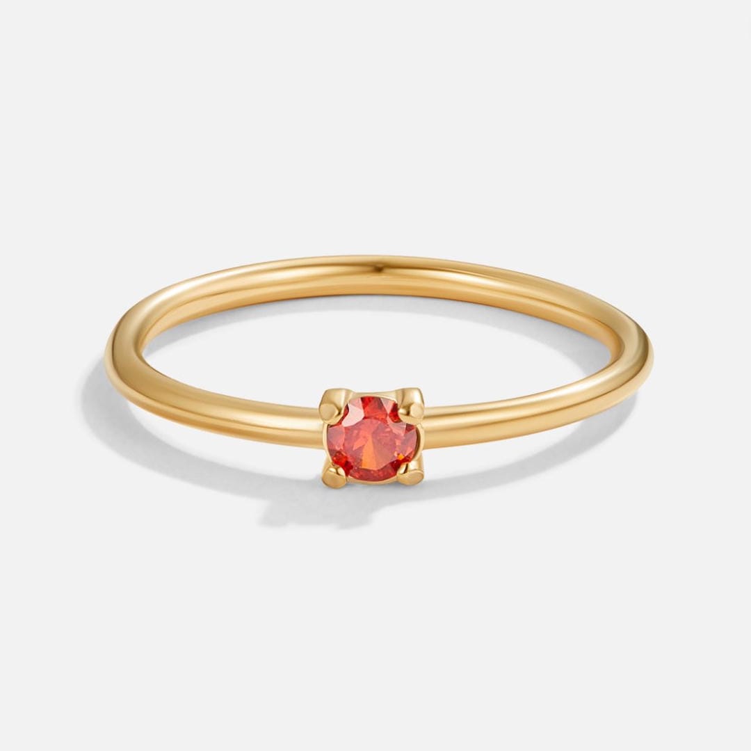 Especial Birthstone Anillos