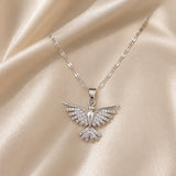 Dorado Blanco Phoenix Circonitas Collar