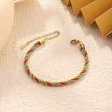 Rio String Dorado Pulsera