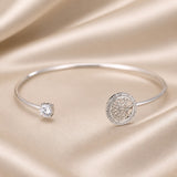 Dorado Blanco Árbol de la Vida Pulsera