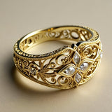 Atemporal Vintage Bohemio Anillo