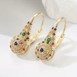 Multicolor Sparkle Elegance Pendientes