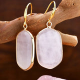 Pendientes Cuarzo Rosa