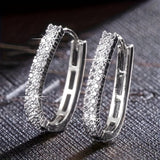 Elegante Circular Circonitas Pendientes