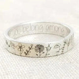 Minimalista Vintage Plateado Anillo