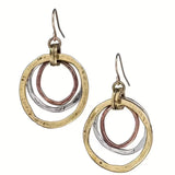 Multicolor Aro Vintage Pendientes