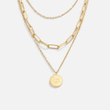 Janie Multicapa Coin Colgante Collar