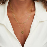 Janie Multicapa Coin Colgante Collar