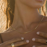 Dorado Serpiente Square Choker