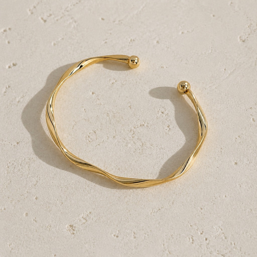 Escultural Abierto Minimalista Pulsera