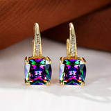 Mystic Piedra Aro Pendientes