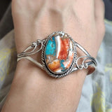 Vibrant Piedras de Color Inlay Pulsera