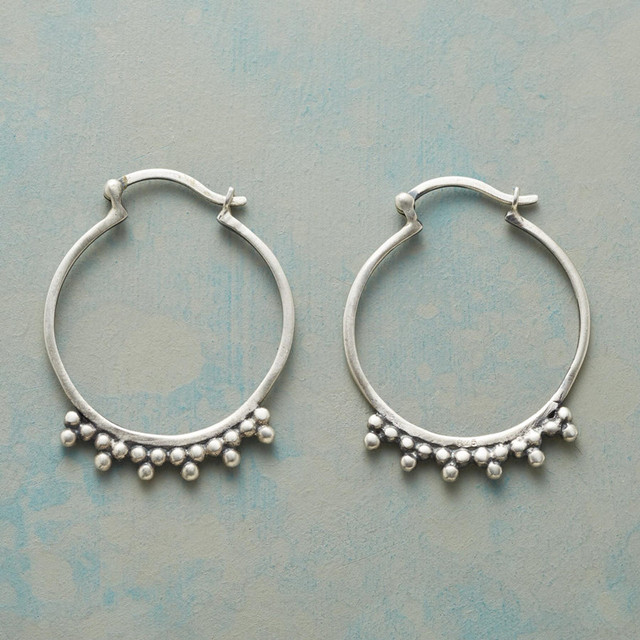 Pendientes Aros en Plata Vintage