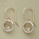 Retro Dorado y Plateado Pendientes