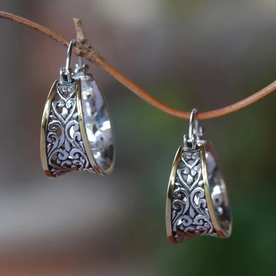 Pendientes Cesta de Hiedra Vintage