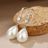 Pendientes Colgantes de Perlas