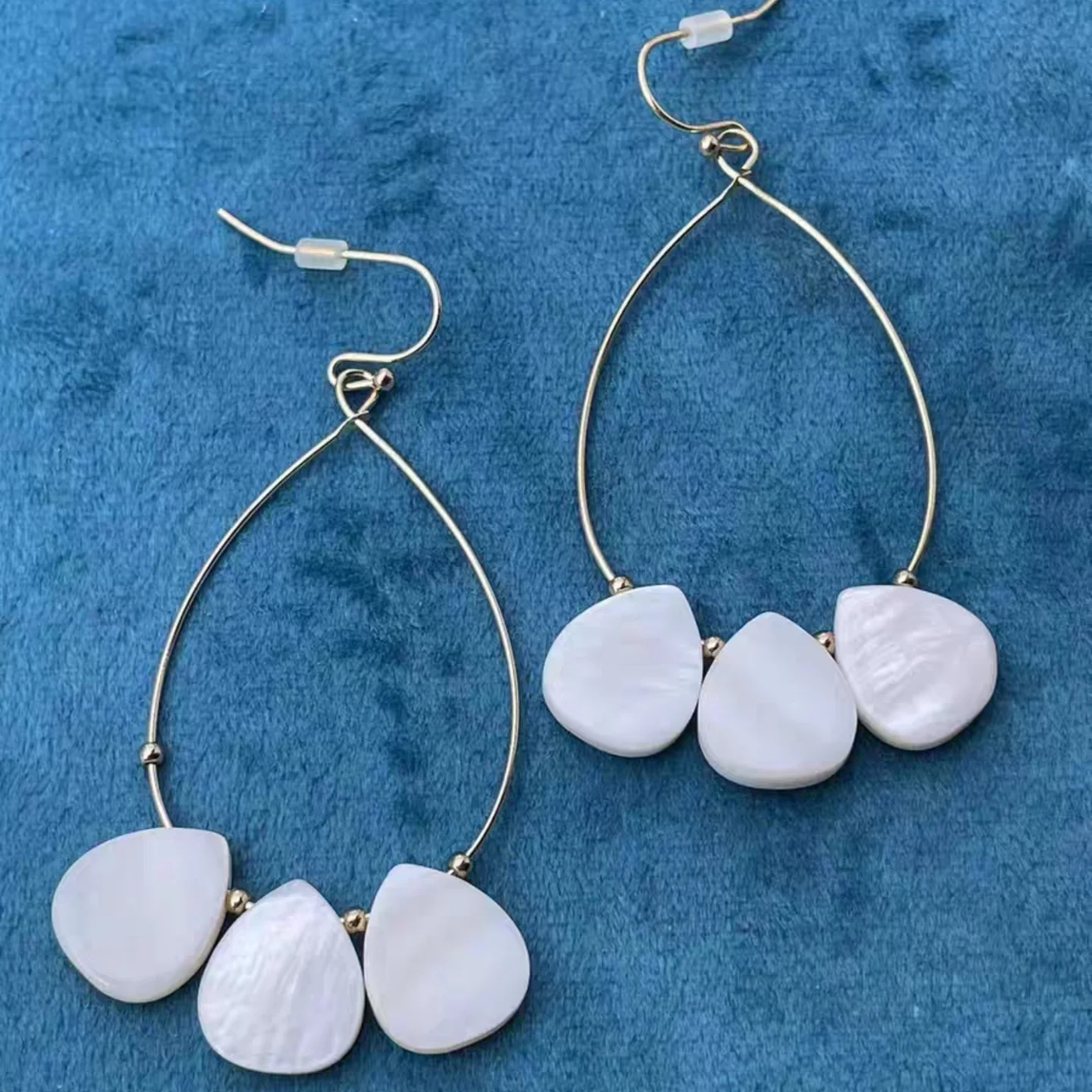 Pendientes Piedras Blancas Vintage