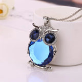 Brillante Plateado Nocturnal Owl Collar