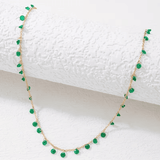 Artesanal Esmeralda Droplet Collar