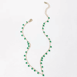 Artesanal Esmeralda Droplet Collar