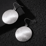 Retro Dorado Record Pendientes