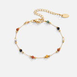 Serene Balance de Color Piedras de Color Pulsera
