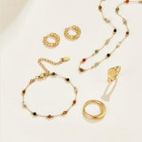 Serene Balance de Color Piedras de Color Pulsera