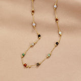 Aria Colorful Piedras de Color Collar