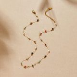 Aria Colorful Piedras de Color Collar