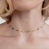 Aria Colorful Piedras de Color Collar