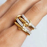 Intertwined Circonitas Set de Anillos
