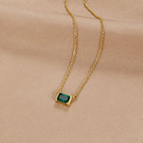 Green Esmeralda Golden Collar