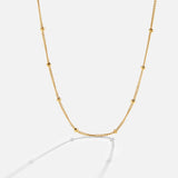 Elegante Multicapa Chic Dorado Collar