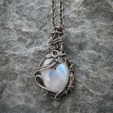 Vintage Plateado Aura Quartz Collar
