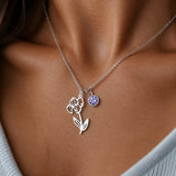 Personalized Botanical Colgante Collar