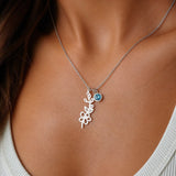 Personalized Botanical Colgante Collar