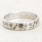 Minimalista Plateado Band Anillo