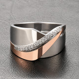 Zircon Sculpted Band Anillo