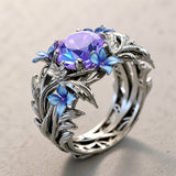 Lavender Bloom Heirloom Anillo