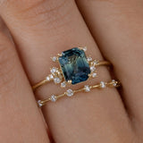 Cristal Blue Shine Set de Anillos