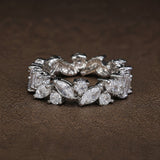 Vintage Marquise Cristales Eternity Anillo