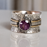 Bohemio Cristal Meditation Anillo