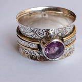 Bohemio Cristal Meditation Anillo