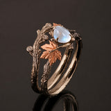 Piedra Luna Ethereal Aura Anillo