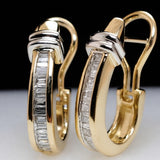 Vintage Diamond Dorado Pendientes
