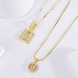 Pave Letter Initial Set de Collares