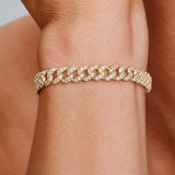 Pave Cuban Shine Pulsera