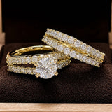 Eterno Radiance Diamond Set de Anillos