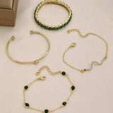 Vintage Esmeralda Set de Pulseras