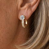 Golden Empress Aro Pendientes